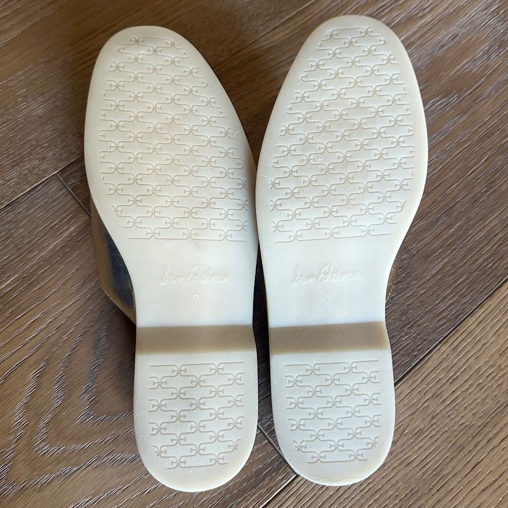 Sam Edelman Kira Bit Mule Loafers | Amber Gold Leather | Size 7 | NWOB - Picture 11 of 11